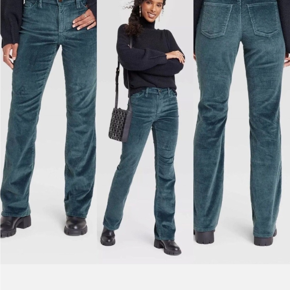 Teal Corduroy Pants